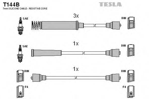 TESLA T144B Комплект проводов зажигания