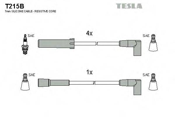 Комплект проводов зажигания TESLA T215B