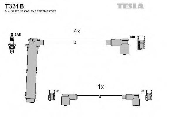 TESLA T331B Комплект проводов зажигания