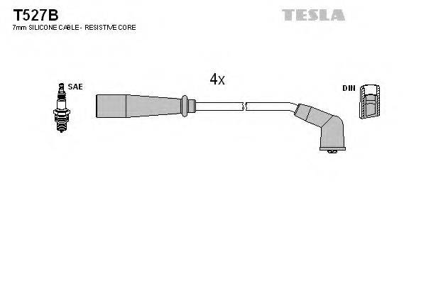 TESLA T527B Комплект проводов зажигания