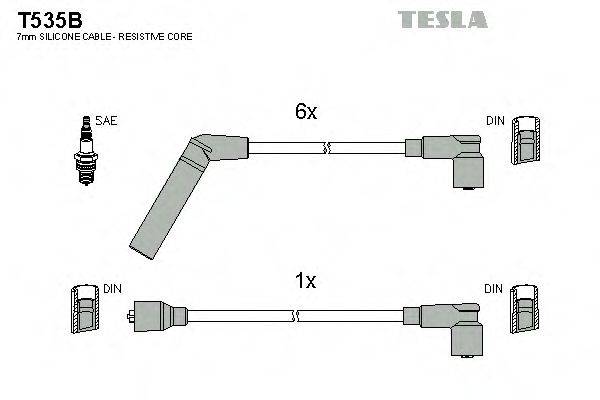 TESLA T535B Комплект проводов зажигания