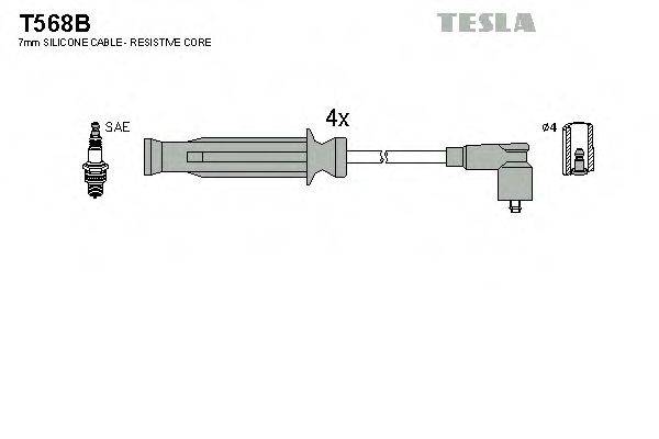 TESLA T568B Комплект проводов зажигания