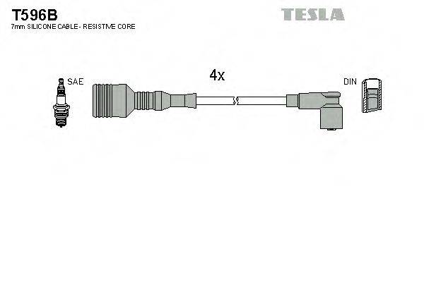 Комплект проводов зажигания TESLA T596B