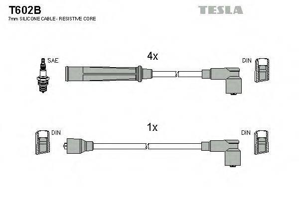 TESLA T602B Комплект проводов зажигания