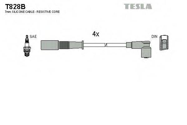 TESLA T828B Комплект проводов зажигания