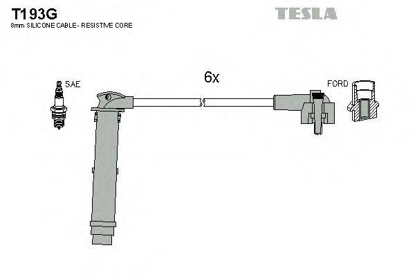 Комплект проводов зажигания TESLA T193G