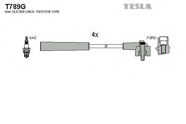 TESLA T789G Комплект проводов зажигания