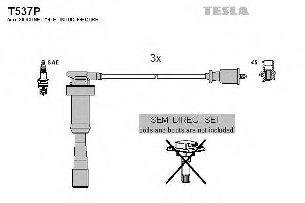 TESLA T537P Комплект проводов зажигания