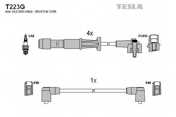 TESLA T223G Комплект проводов зажигания