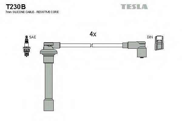 TESLA T230B Комплект проводов зажигания