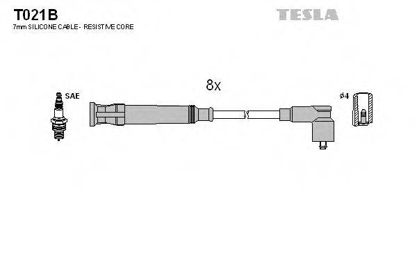 TESLA T021B Комплект проводов зажигания