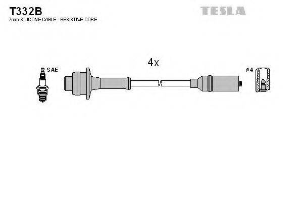 TESLA T332B Комплект проводов зажигания