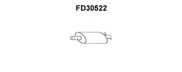 Предглушитель выхлопных газов VENEPORTE FD30522