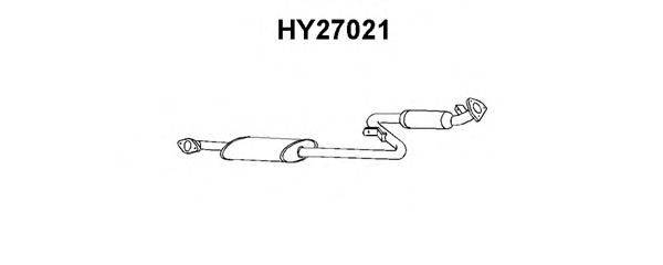 Предглушитель выхлопных газов VENEPORTE HY27021