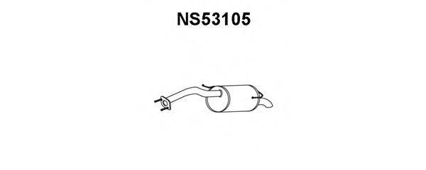 Глушитель выхлопных газов конечный VENEPORTE NS53105