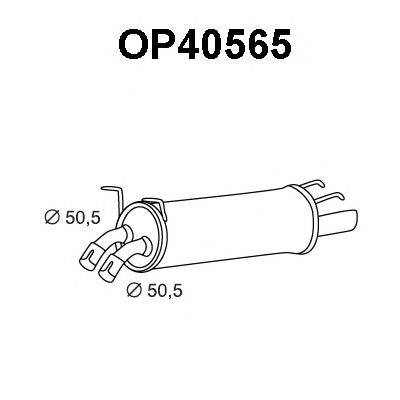 Глушитель выхлопных газов конечный VENEPORTE OP40565