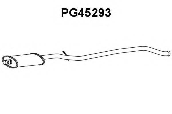 VENEPORTE PG45293 Средний глушитель выхлопных газов
