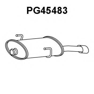 VENEPORTE PG45483 Глушитель выхлопных газов конечный