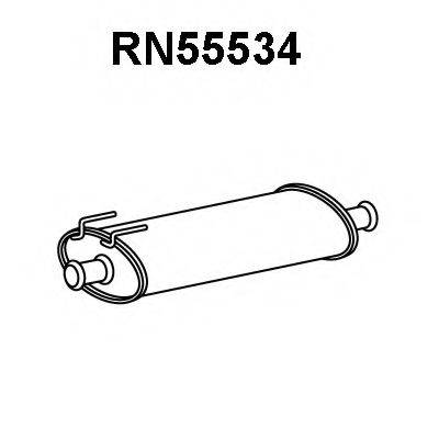 VENEPORTE RN55534 Средний глушитель выхлопных газов