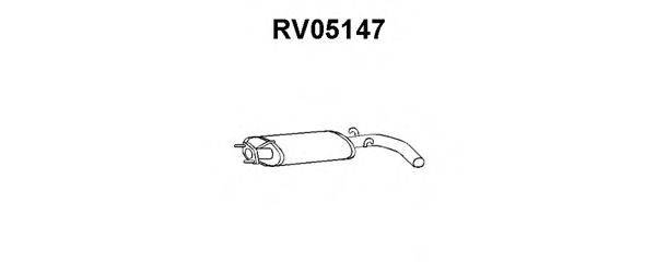 VENEPORTE RV05147 Средний глушитель выхлопных газов