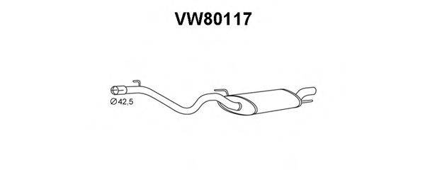 Глушитель выхлопных газов конечный VENEPORTE VW80117