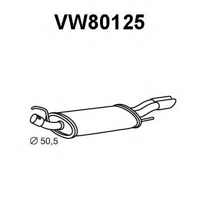 VENEPORTE VW80125 Глушитель выхлопных газов конечный