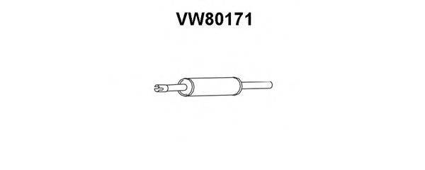 Предглушитель выхлопных газов VENEPORTE VW80171
