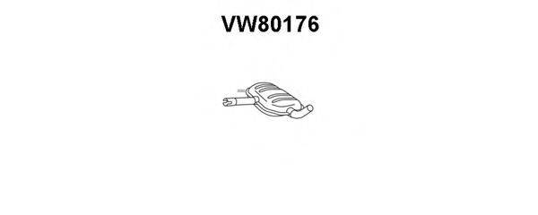 Средний глушитель выхлопных газов VENEPORTE VW80176