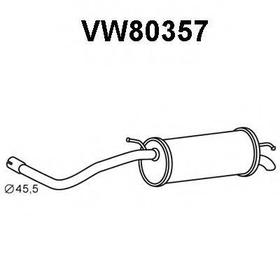 Глушитель выхлопных газов конечный VENEPORTE VW80357