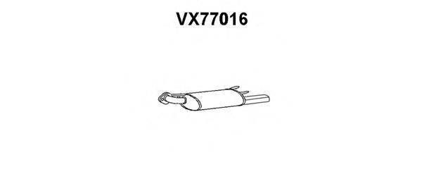 Глушитель выхлопных газов конечный VENEPORTE VX77016