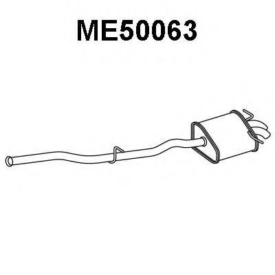 Глушитель выхлопных газов конечный VENEPORTE ME50063