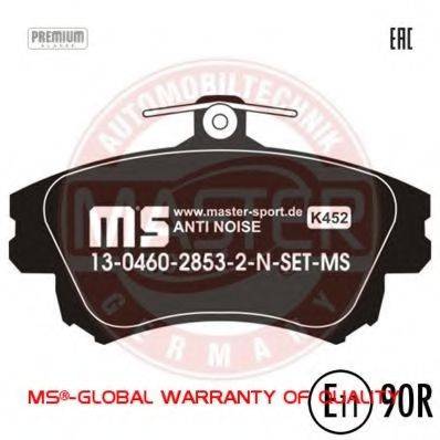 Комплект тормозных колодок, дисковый тормоз MASTER-SPORT 13046028532N-SET-MS