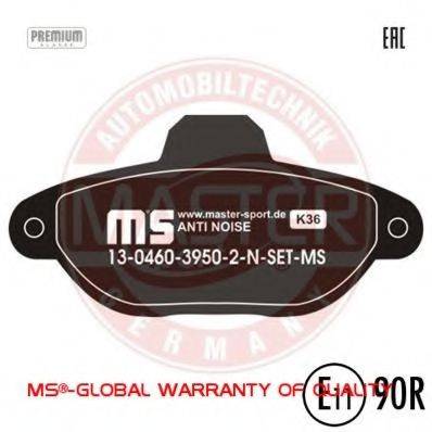 Комплект тормозных колодок, дисковый тормоз MASTER-SPORT 13046039502N-SET-MS