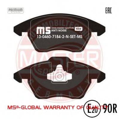 Комплект тормозных колодок, дисковый тормоз MASTER-SPORT 13046071842N-SET-MS