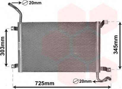 Радиатор, охлаждение двигателя VAN WEZEL 02002224
