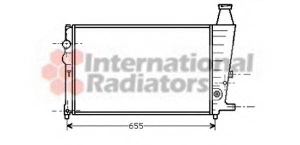 Радиатор, охлаждение двигателя VAN WEZEL 09002011