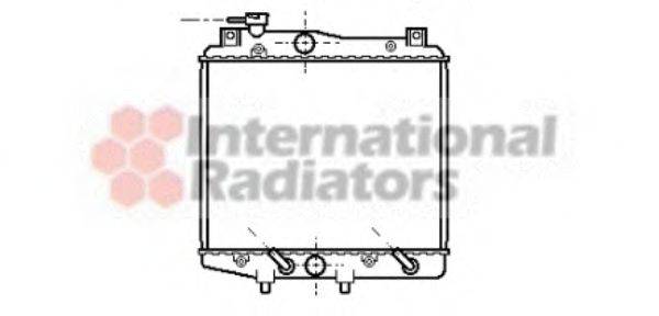 Радиатор, охлаждение двигателя VAN WEZEL 11002014