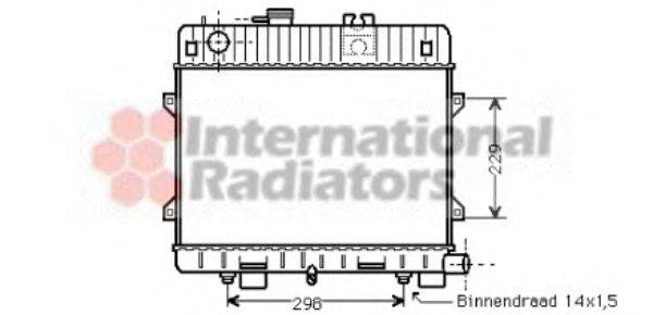 Радиатор, охлаждение двигателя VAN WEZEL 06002071