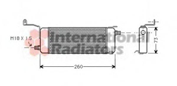 VAN WEZEL 37003258 масляный радиатор, двигательное масло
