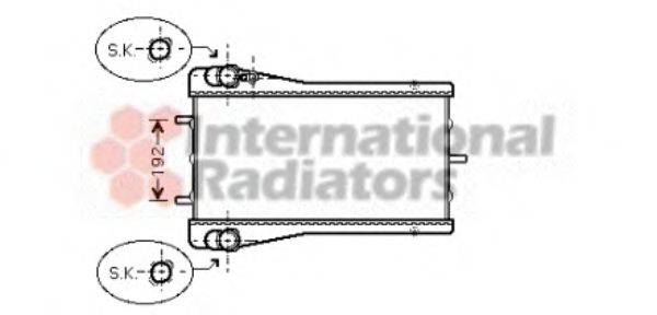 Радиатор, охлаждение двигателя VAN WEZEL 74002043