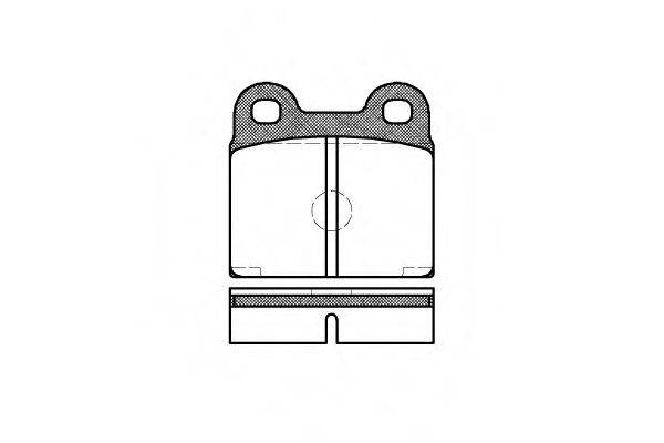 Комплект тормозных колодок, дисковый тормоз WOKING P1073.20