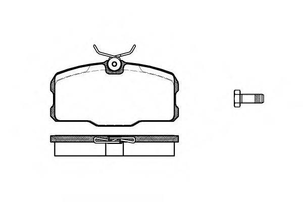 Комплект тормозных колодок, дисковый тормоз WOKING P3073.00