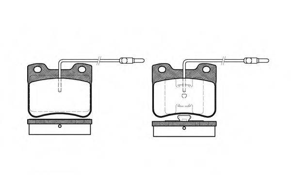 Комплект тормозных колодок, дисковый тормоз WOKING P3473.04