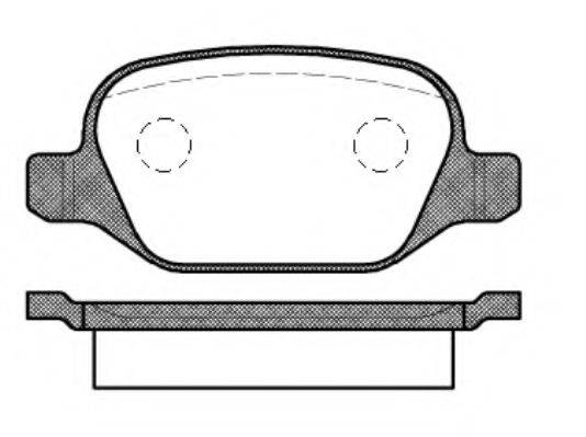 Комплект тормозных колодок, дисковый тормоз WOKING P6273.10