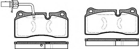 Комплект тормозных колодок, дисковый тормоз WOKING P8833.11