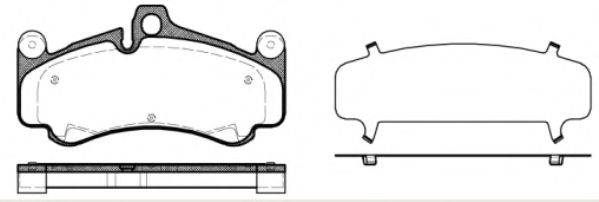Комплект тормозных колодок, дисковый тормоз WOKING P11663.30