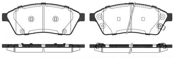 Комплект тормозных колодок, дисковый тормоз WOKING P15113.00