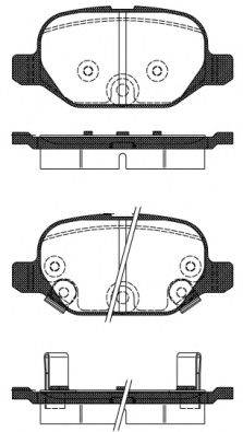 Комплект тормозных колодок, дисковый тормоз WOKING P6273.32