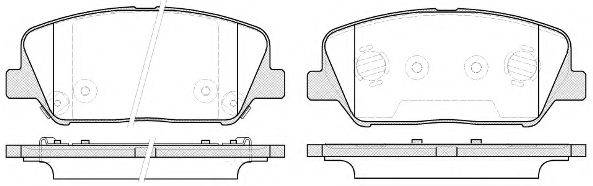Комплект тормозных колодок, дисковый тормоз WOKING P12983.12