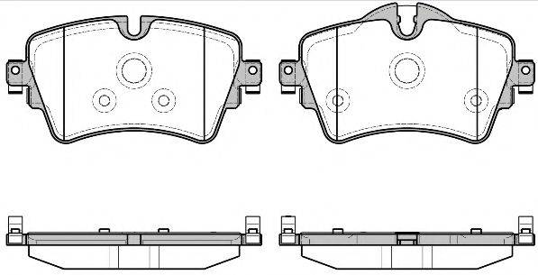 Комплект тормозных колодок, дисковый тормоз WOKING P14993.08